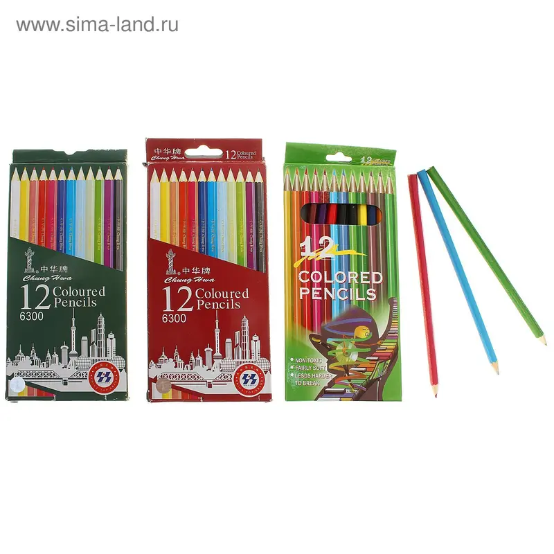 Карандаши Chung Hwa, 12цв