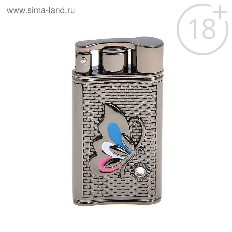 Зажигалка "Глэм", в картонной коробке, пьезо, газ, МИКС