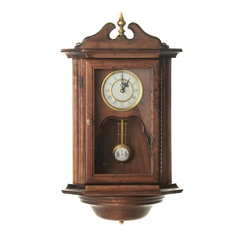 часы настенные с маятником "Vintage", дерево, латунь
