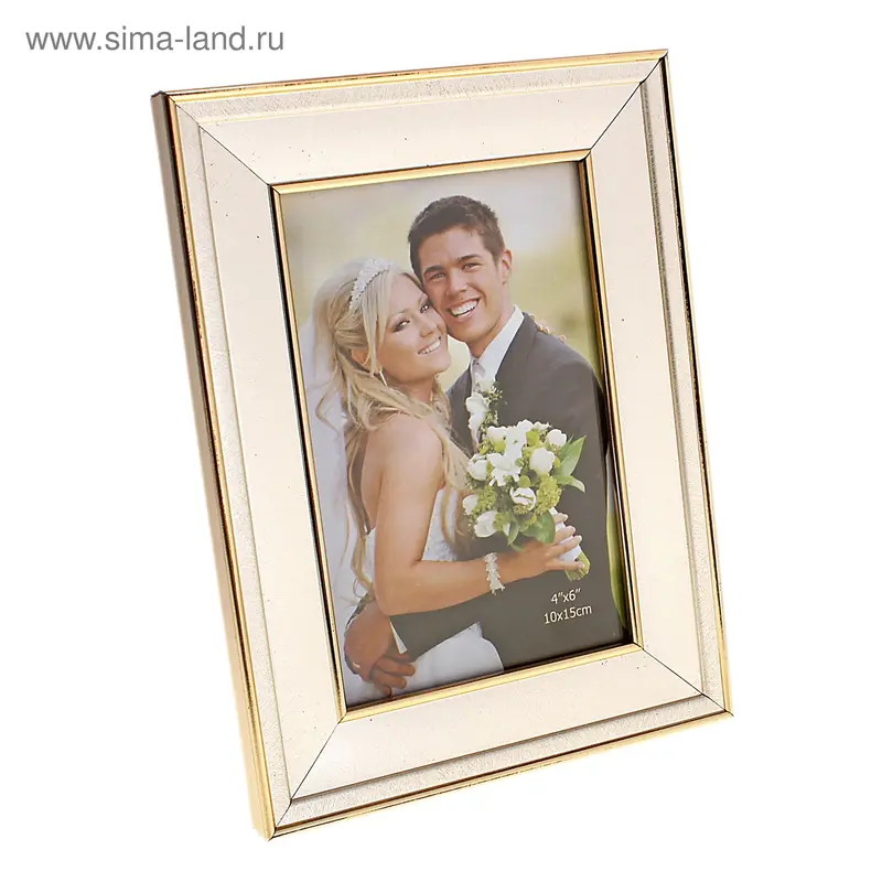 рамка д/фото пластик жемчужина 10*15 см