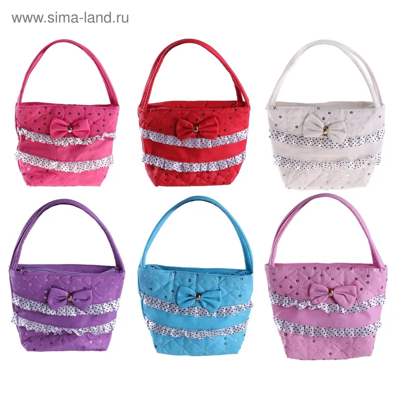 сумочка детская Бант, рюши 15*16*6см