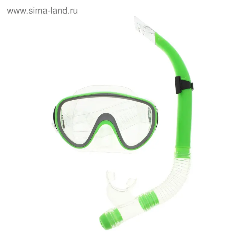 Набор для плавания, 2 предмета: маска и трубка PVC, цвета МИКС
