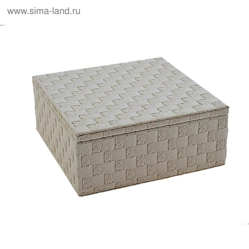 Шкатулка "Белые косички" 13х13х5,5 см