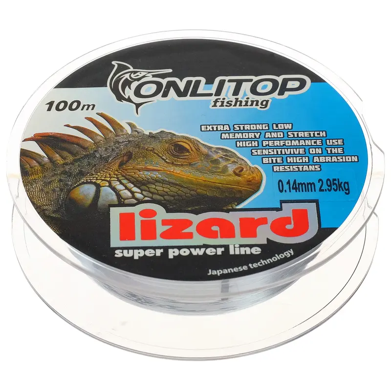 Леска LIZARD d=0,14мм, 100 м, 2,9 кг, прозрачная