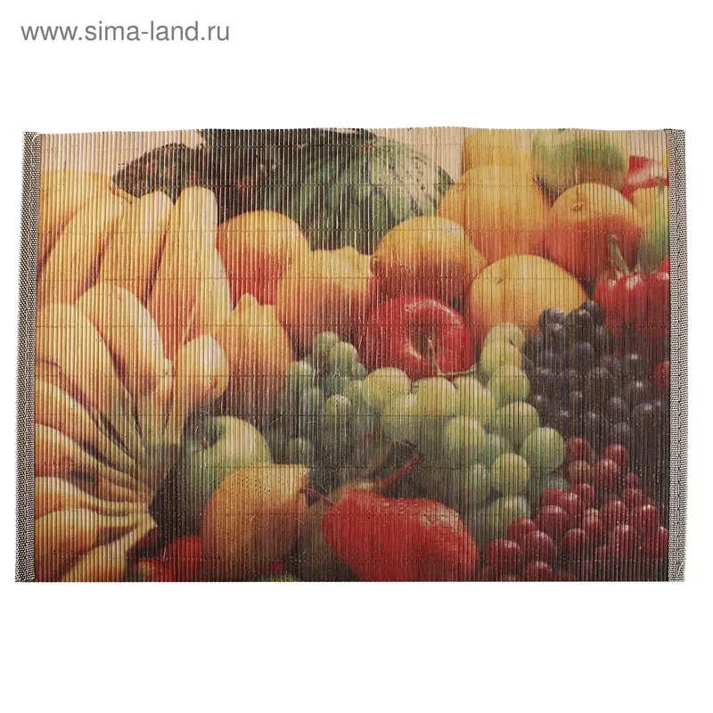 циновка рисунок фруктовый микс 44*30 см