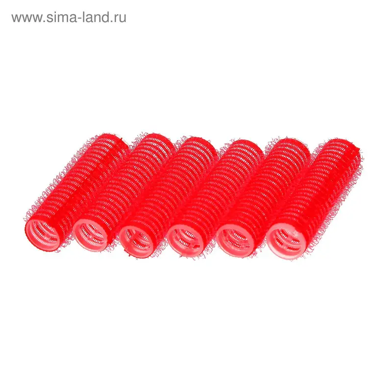 Бигуди "Липучка" d=1,5см, 6,2см, 6шт, цвет МИКС