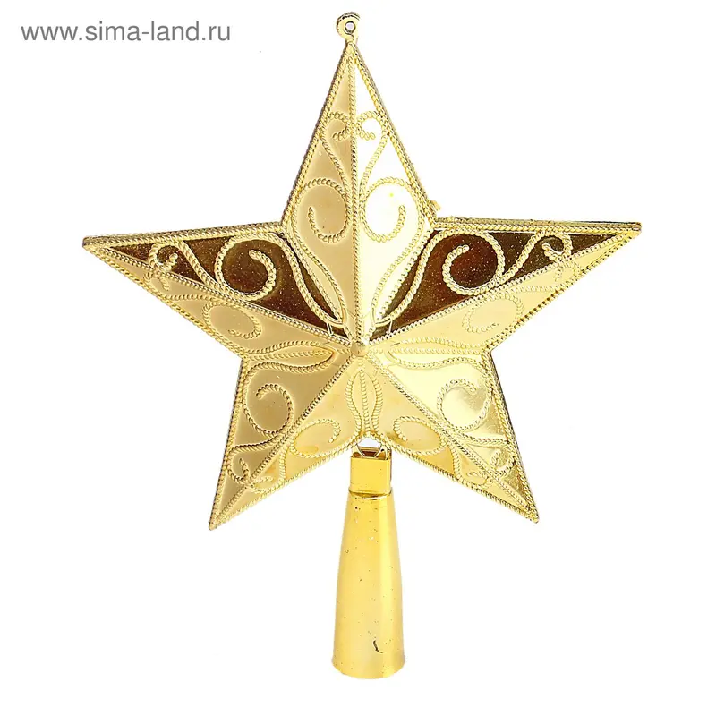 наконечник звезда 18 см кружево глянец