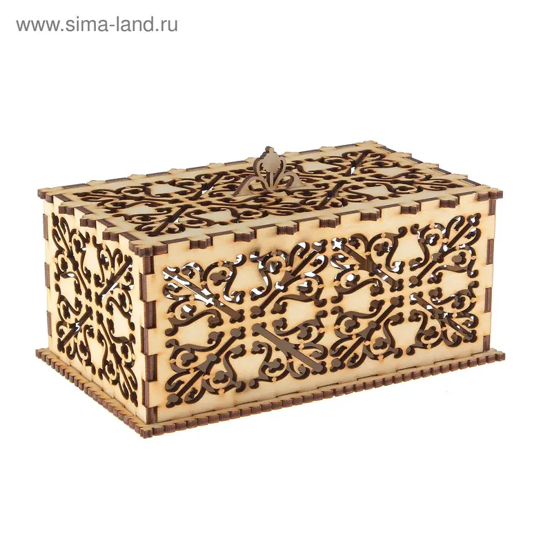 Шкатулка прямоугольная ажурная
