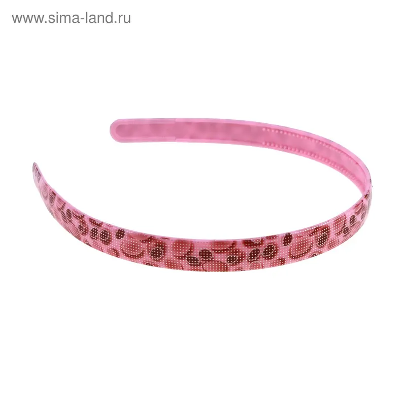 ободок для волос пластик узор 1,2 см
