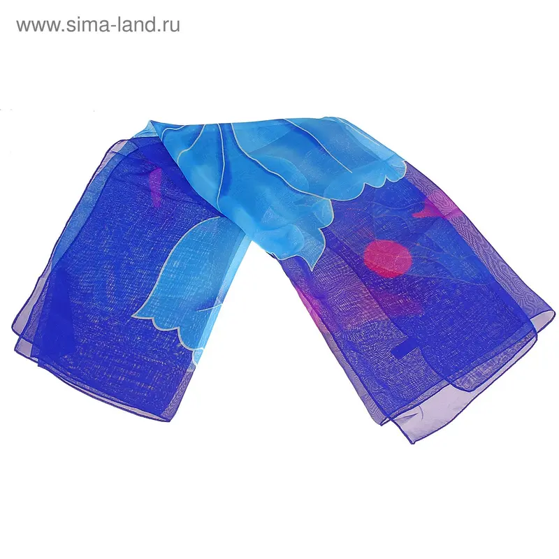 Платок большой принт PL.L-PLP 90*90 шифон рис 50
