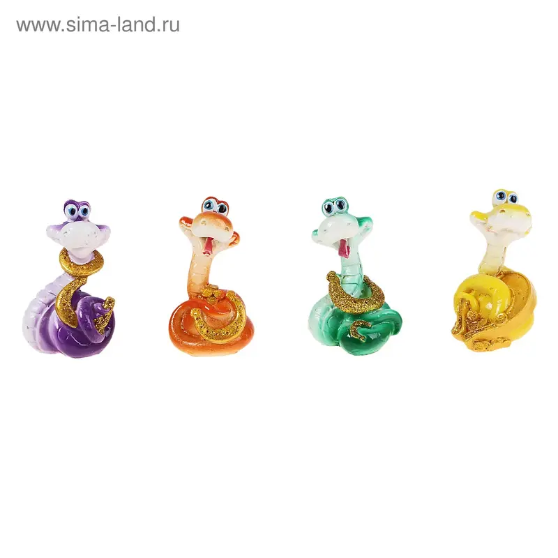 полистоун змейка лак с подковами 8*5,5*4,5 см