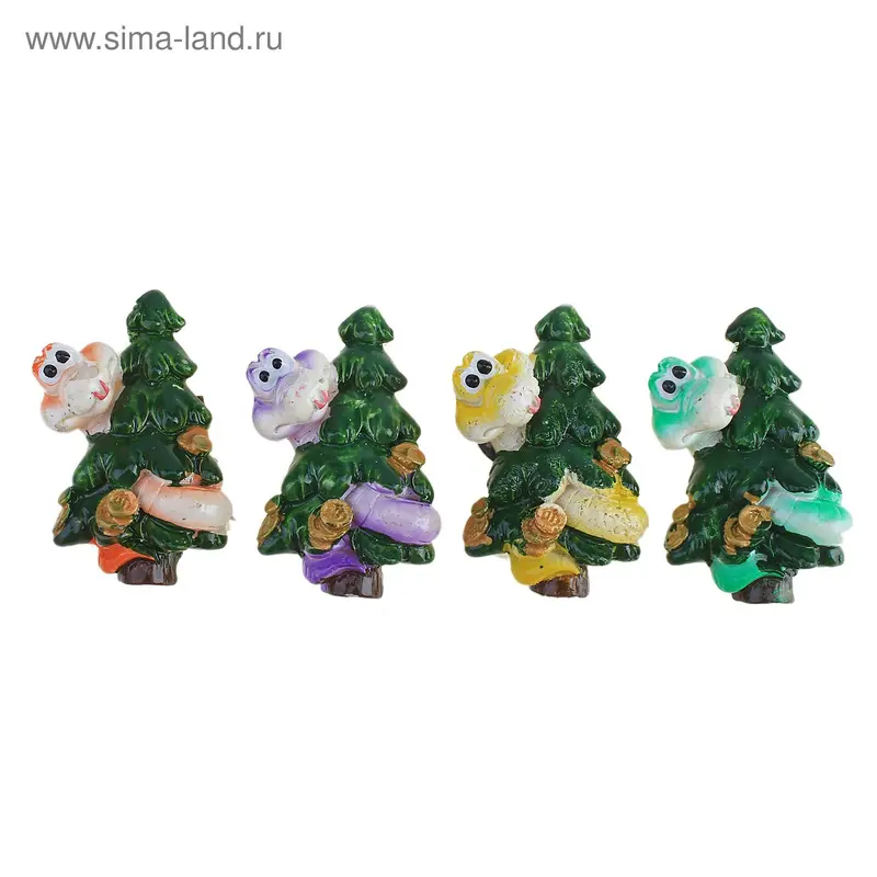 магнит полистоун змейка лак с ёлочкой 6,5*4 см