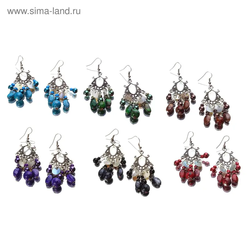 Серьги «Винтаж» восток