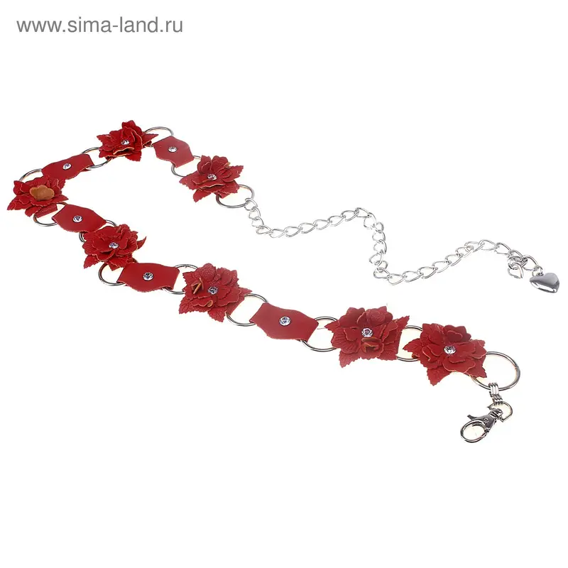 Пояс женский красный