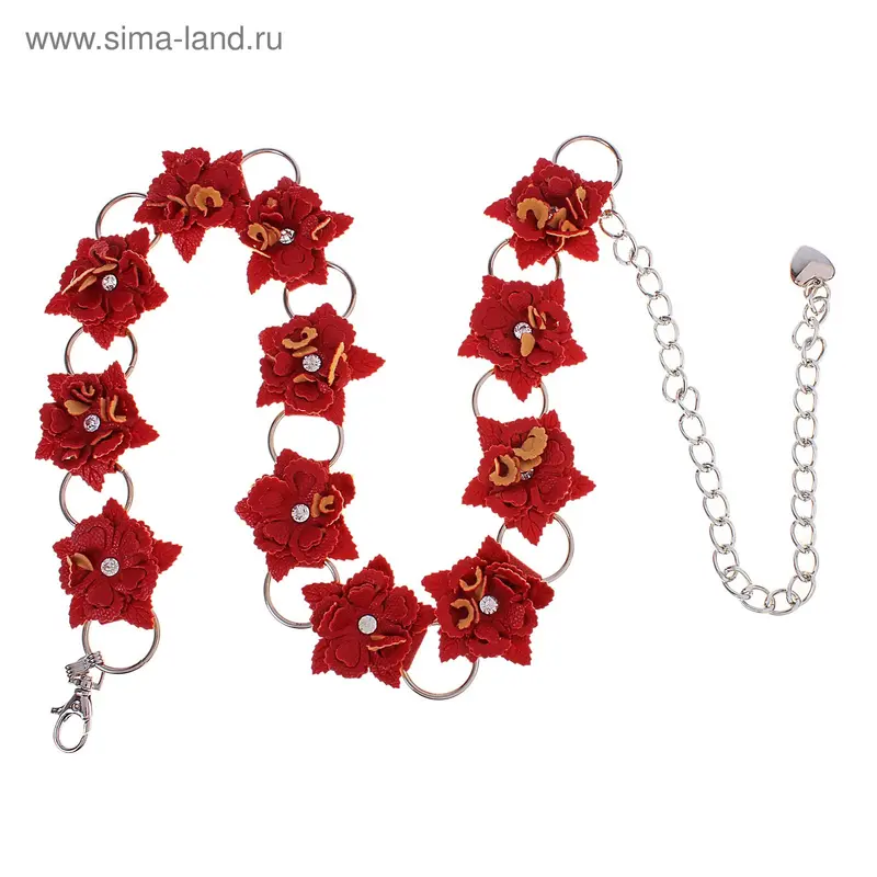 Пояс женский красный