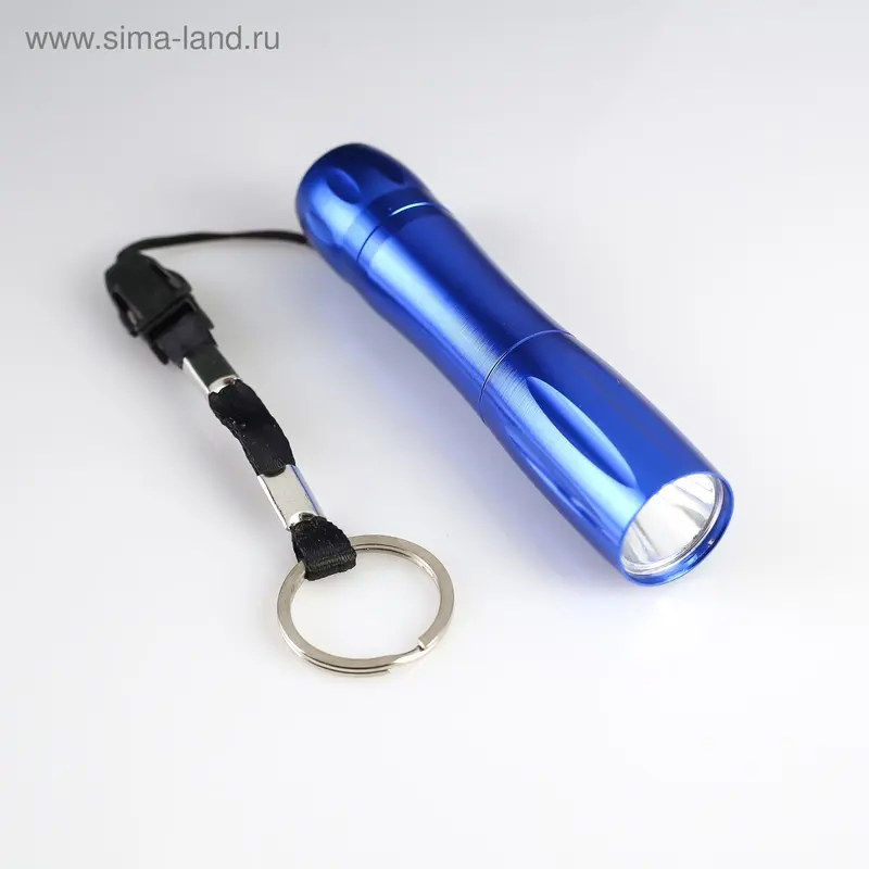 Фонарь ручной в виде гантели, 1 LED, 1 АА, микс, 9.5х2 см