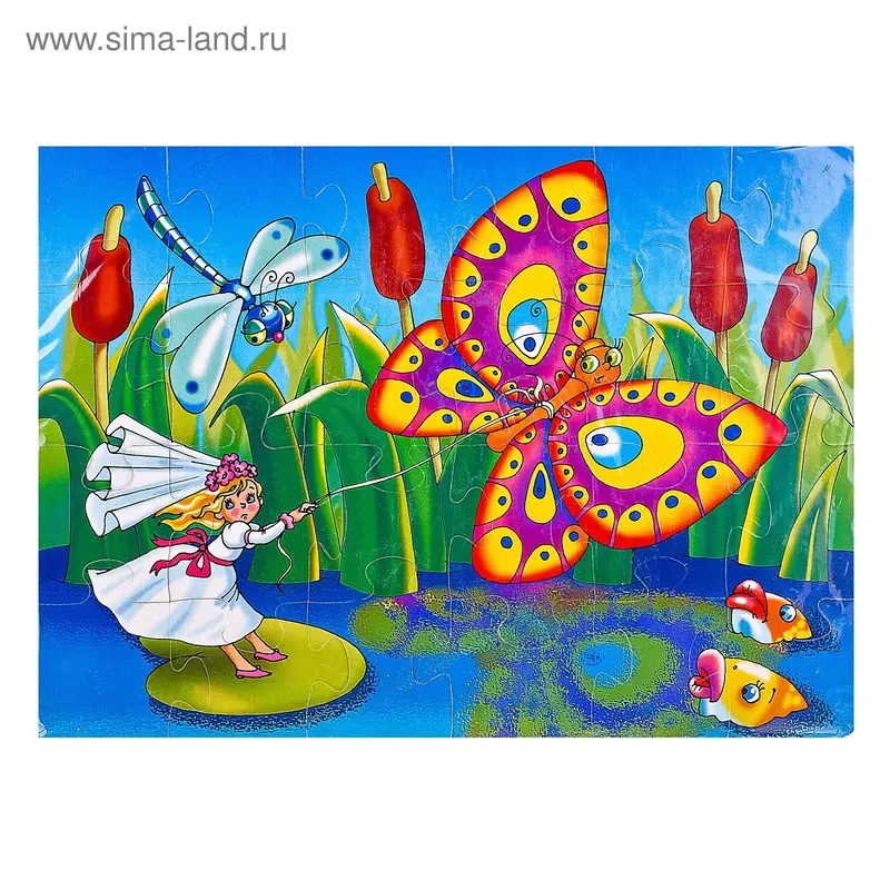 Мягкий пазл "Дюймовочка", 24 элемента