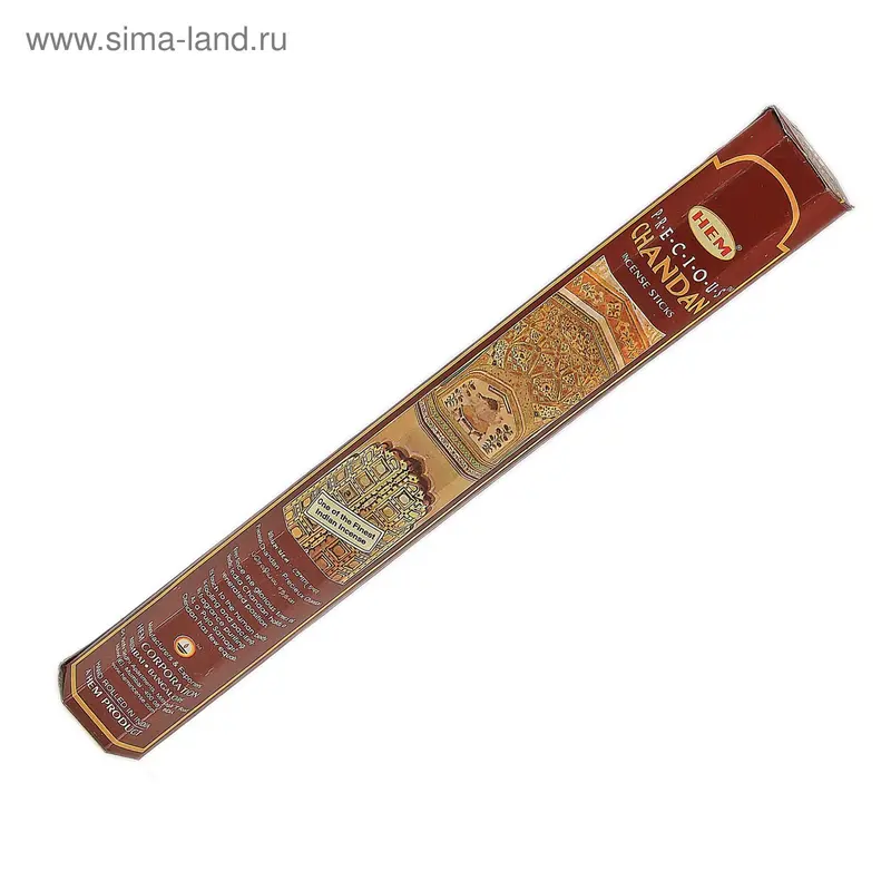 Благовония "HEM Precious Chandan" (Драгоценный Чандан), шестигранник, 20 палочек
