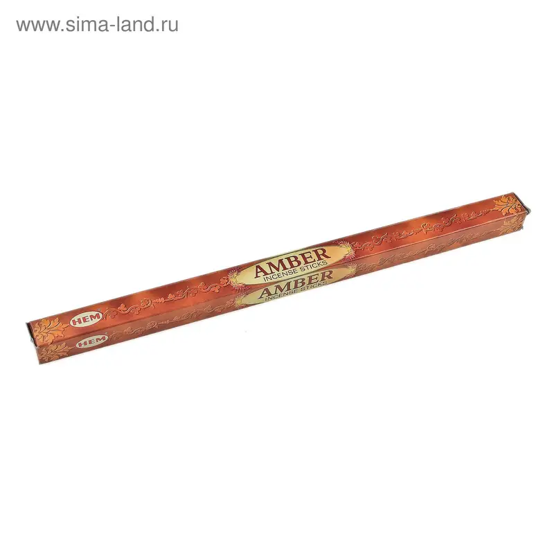 Благовония "HEM Amber" (Амбер), четырехгранник, 8 палочек