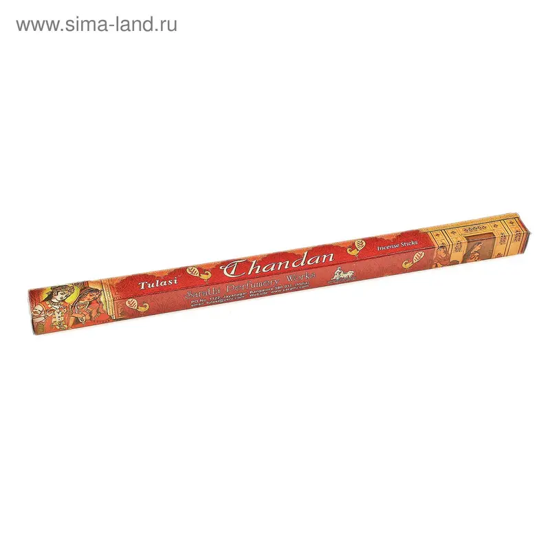 Благовония "Sarathi Chandan" (Чандан), четырехгранник, 8 палочек