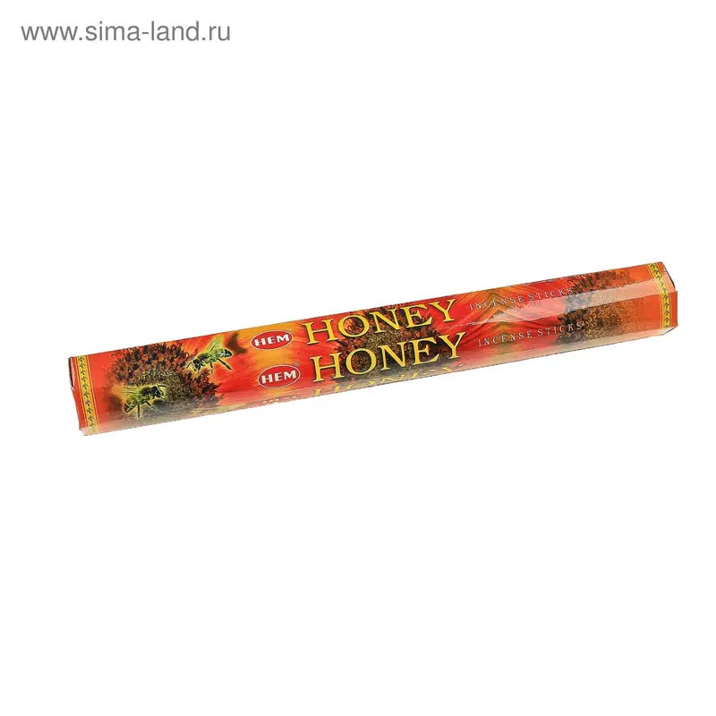 Благовония "HEM Honey" (Мед), шестигранник, 20 палочек
