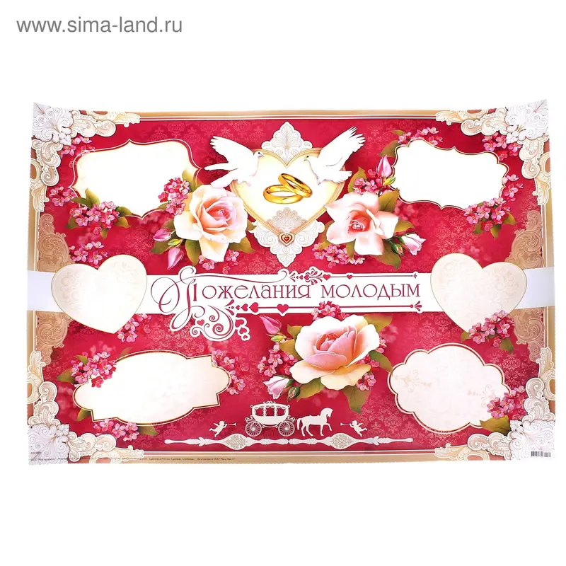 Плакат "Пожелания молодым"