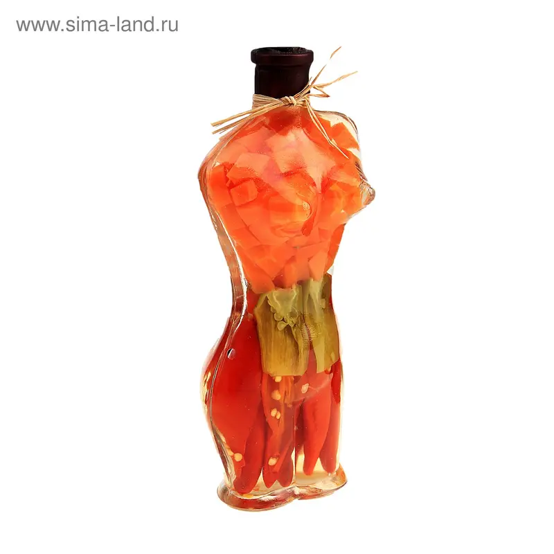 Бутылка декоративная для кухни «Дама» h=20 см