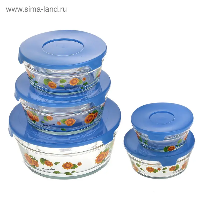 Миски с рисунком 16,5 см; 14 см; 12,5 см; 10 см; 8,5 см