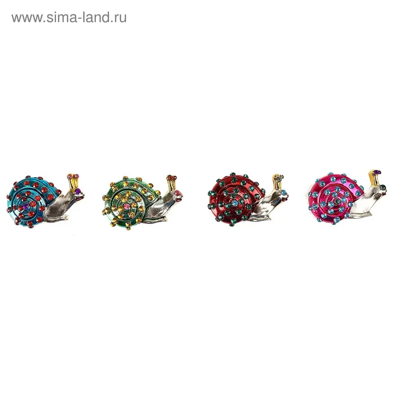 магнит полистоун улитка перламутр 5*3,5 см