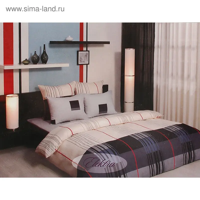 Постельное белье 2сп Mona Lisa Elektra 175*210см, 215*240см, 70*70 2шт