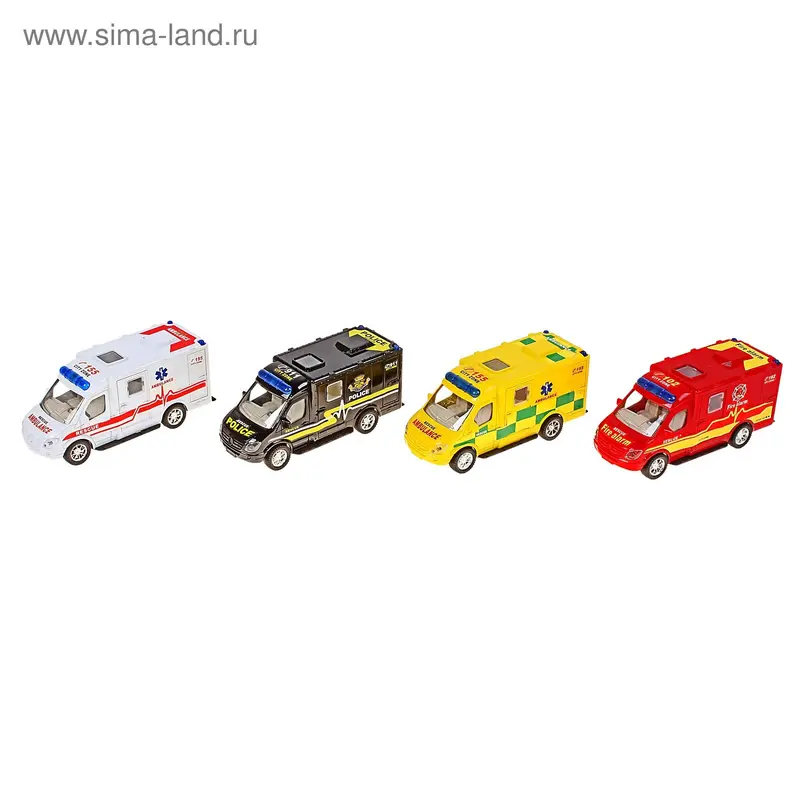 Машина инерционная, 4 вида
