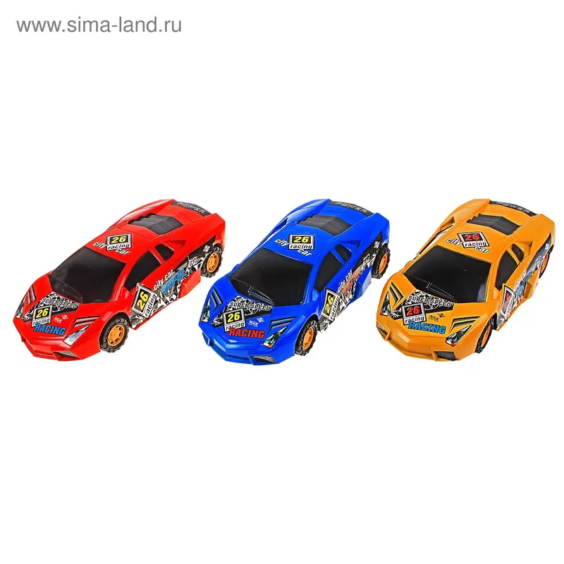 Машина инерционная «Гонка», 3 цвета