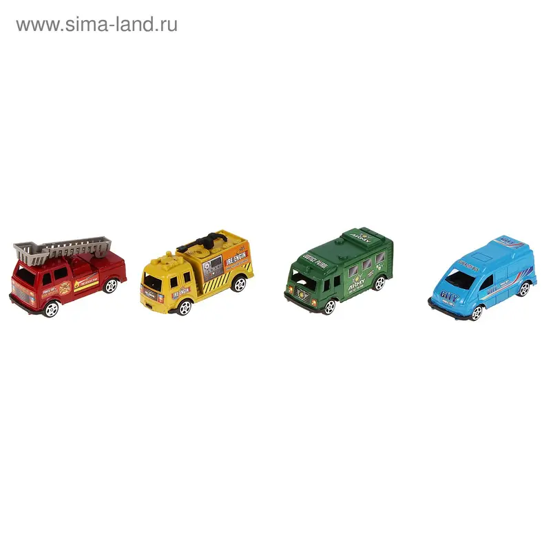 Машина инерционная, 4 вида