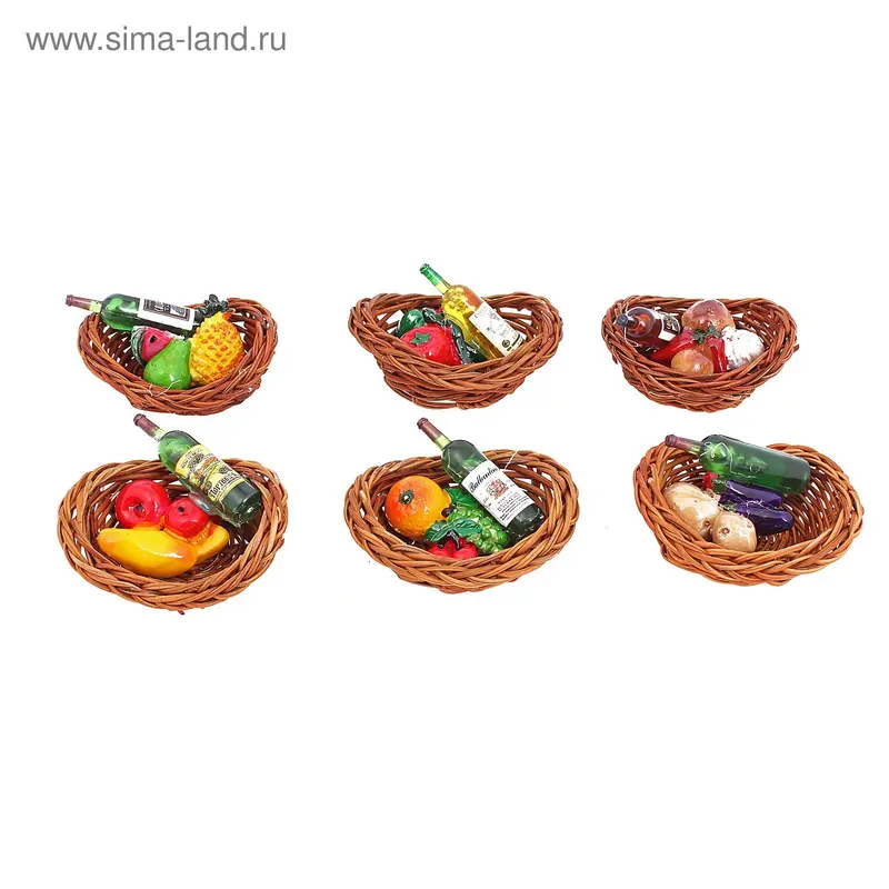 магнит полистоун сбор на пикник 6,5*5 см