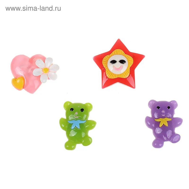 Магнит "Забавное ассорти" 4×4,5 см