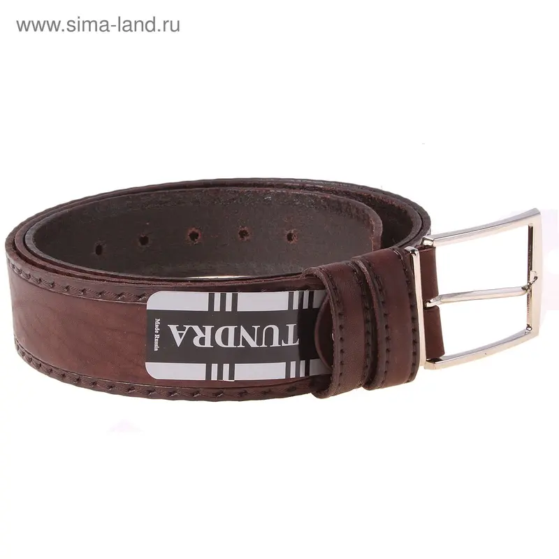 Ремень мужской "Великан", с винтом, коричневый