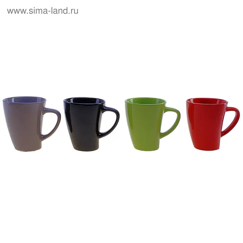 Кружка керамическая, цвет МИКС