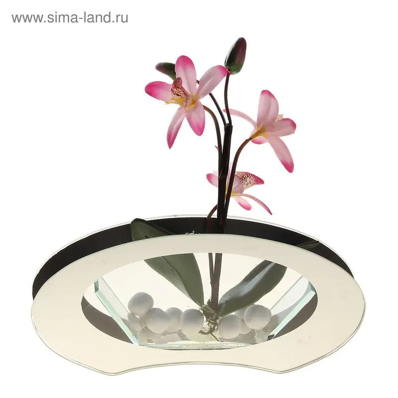 композиция в стекле орхидея 25*25 см