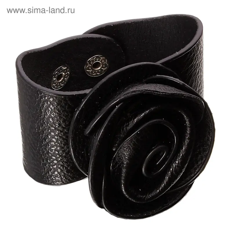 Браслет Style роза, цвет черный