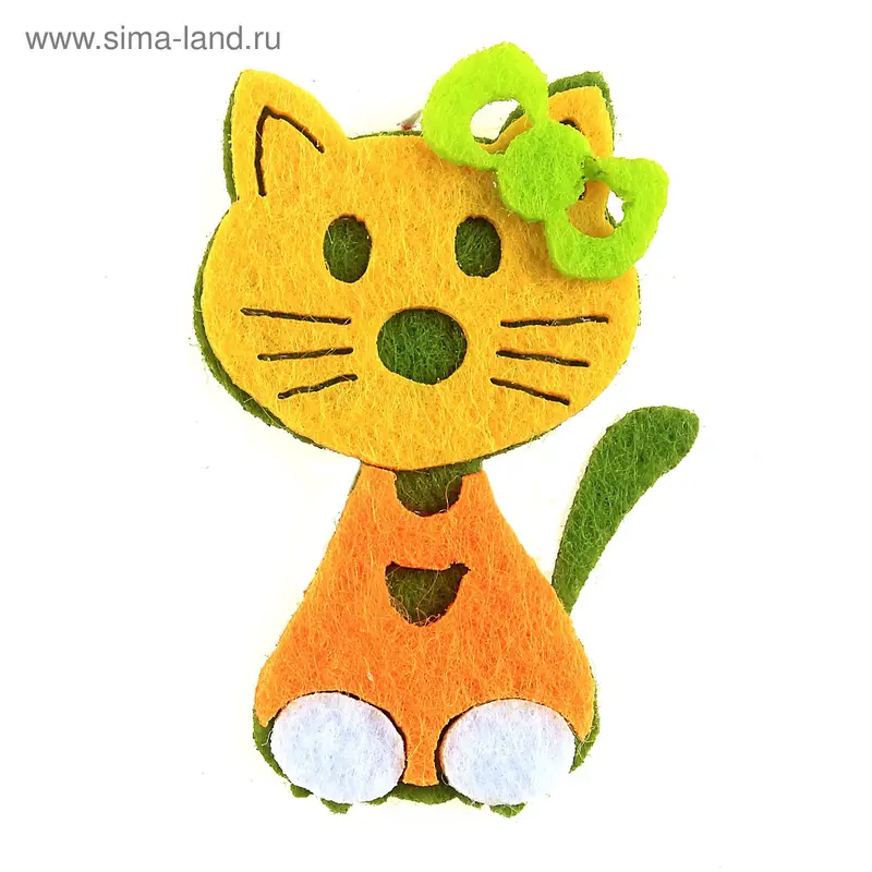 Магнит "Котёнок" войлок 3×5 см