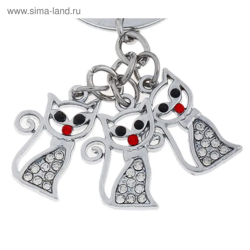 Брелок металл висюльки "Кошки"