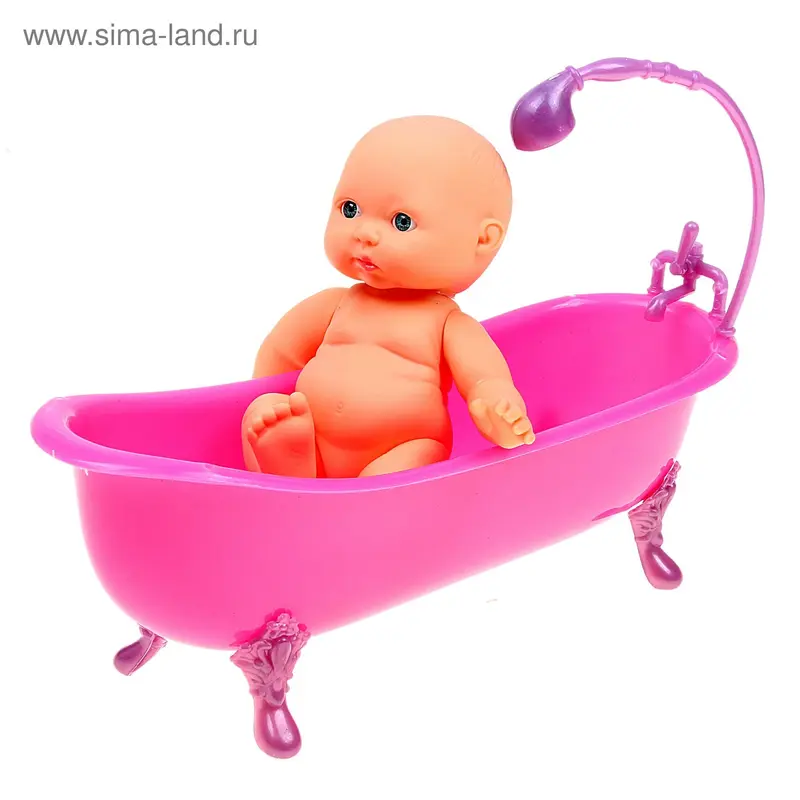 Пупс малыш с ванночкой