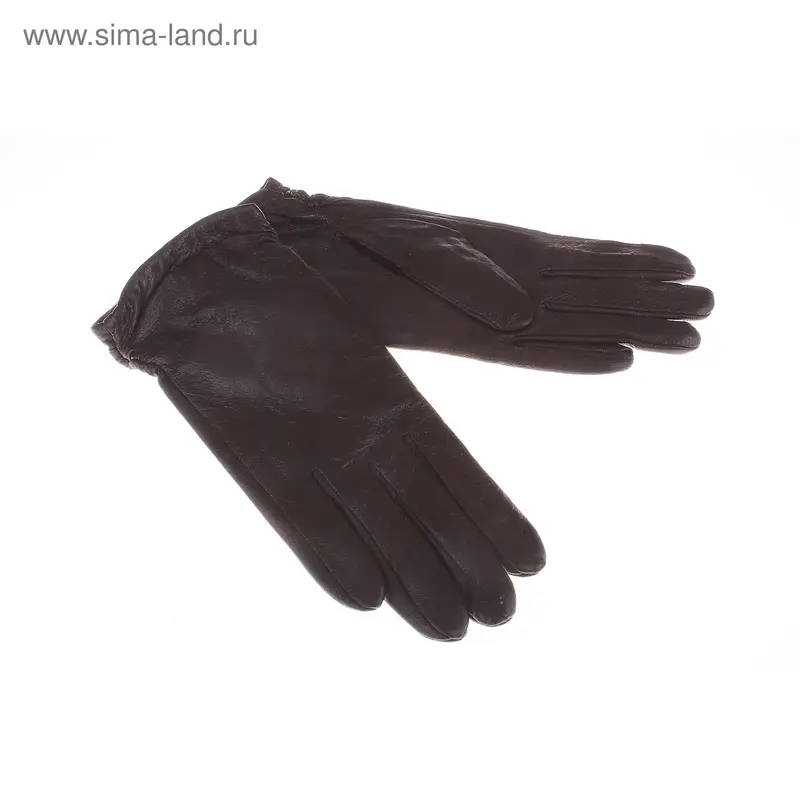 Перчатки женские р 6,5; 7; 7,5, с флисовым подкладом, коричневые