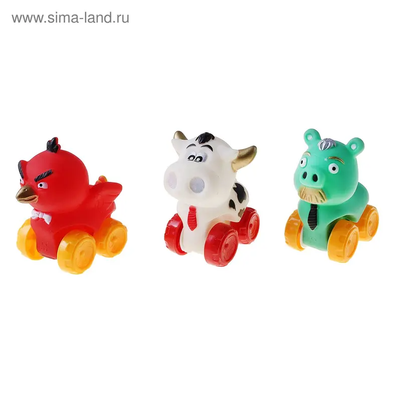 Зоо-машинки, (набор 3 шт.)