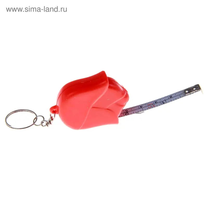 Рулетка на кольце "Цветок" (1 м), МИКС