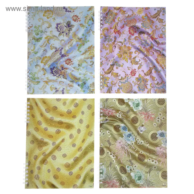 Тетрадь 80л клетка на гребне Silk, глиттер