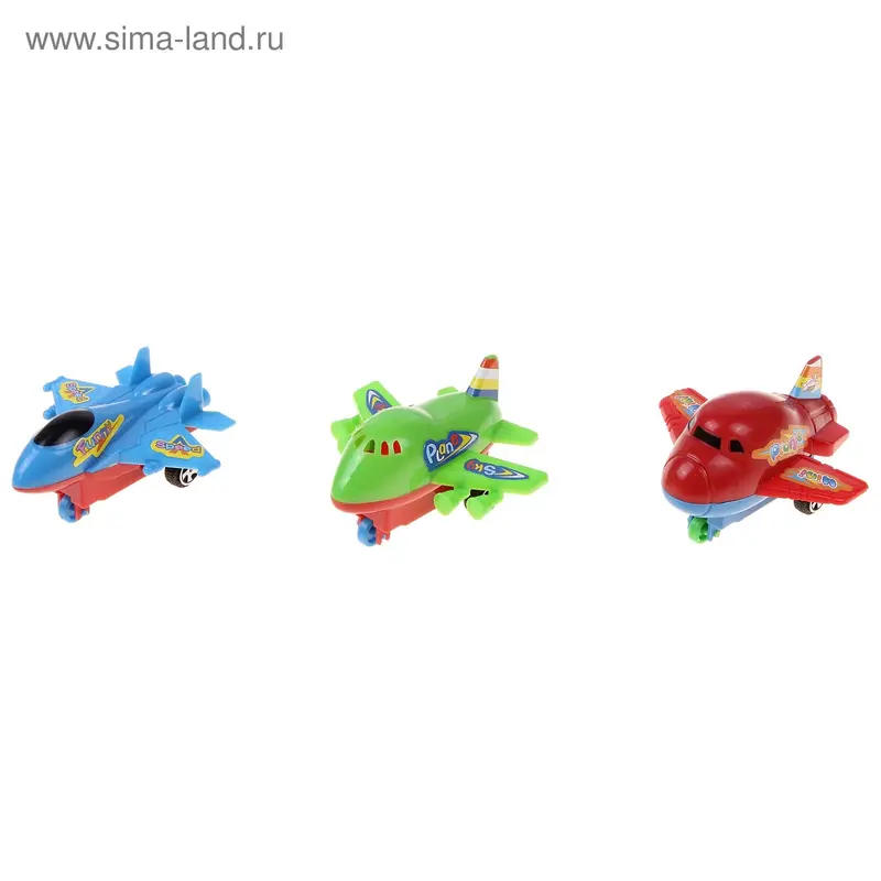 Самолет инерционный, цвета МИКС