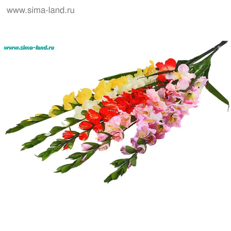 цветы искусственные гладиолус 110 см d-8