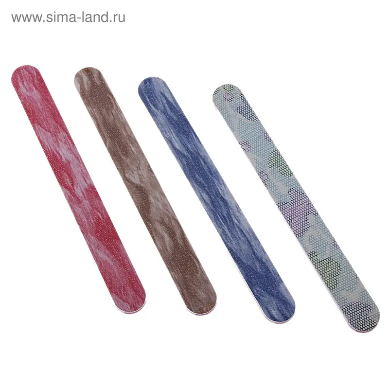 Пилка-наждак, 18см, классика, цвет МИКС