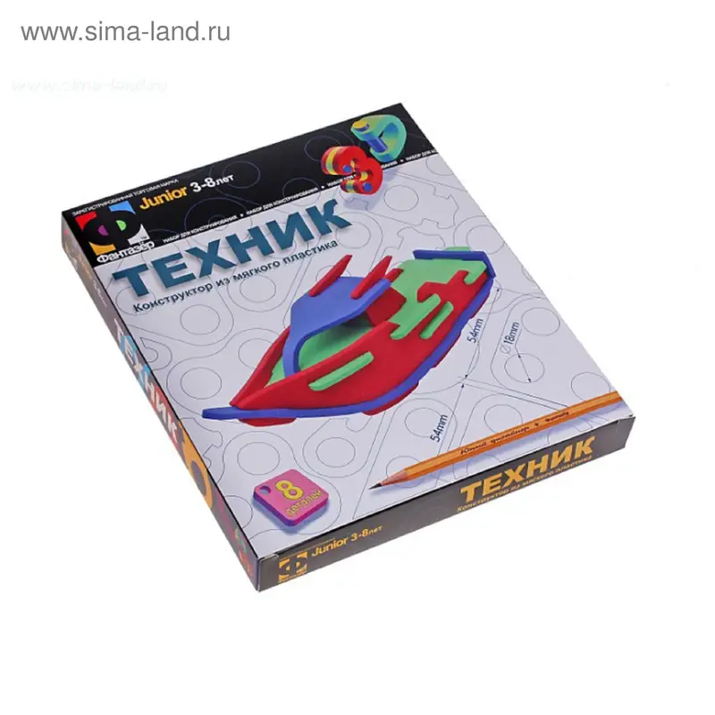 Конструктор мягкий «Катер» - Техник